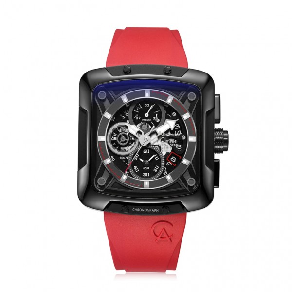 Alexandre Christie AC 3030 Black Red Rubber New GCRIPBARE